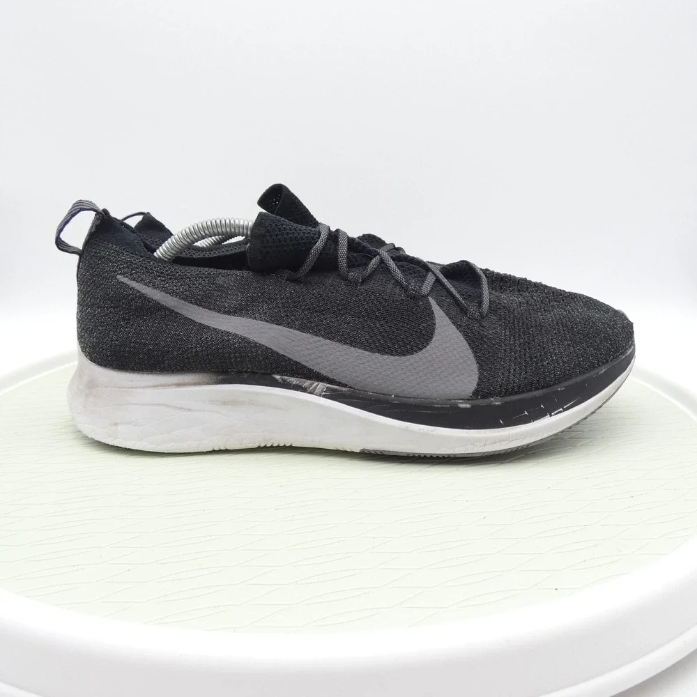 Nike Zoom Fly Flyknit Mens Running Shoes Black Gunsmoke AR4561-001 Size 12